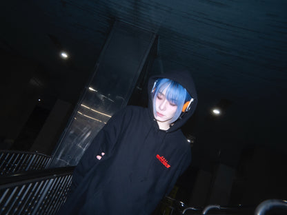 【1st Anniversary Item + Christmas card from moë】“OCCULT” hoodie with red embroidery